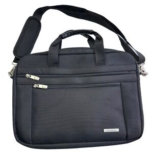 Samsonite Briefcase Shoulder Bag 2way Nylon Black Crossbody Laptop Computer